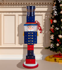 Kurt.S.Adler Wooden Nutcracker Advent Calender (85cm)