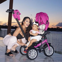 Bentley 6 in 1 Stroller Trike- Fuchsia Pink