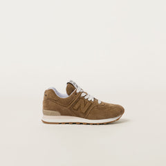 New Balance X Miu Miu 574 Striped Velvet Sneakers