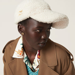 Faux Shearling Baseball Cap