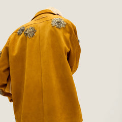 Embroidered Suede Jacket