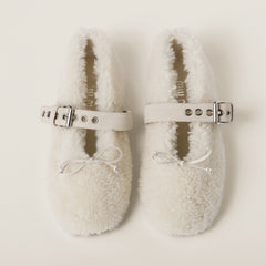 Shearling Ballerinas