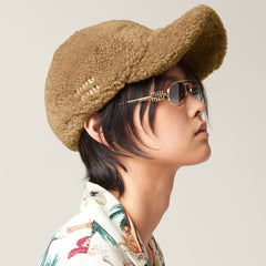 Faux Shearling Baseball Cap