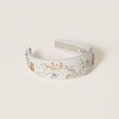 Embroidered Gabardine Headband