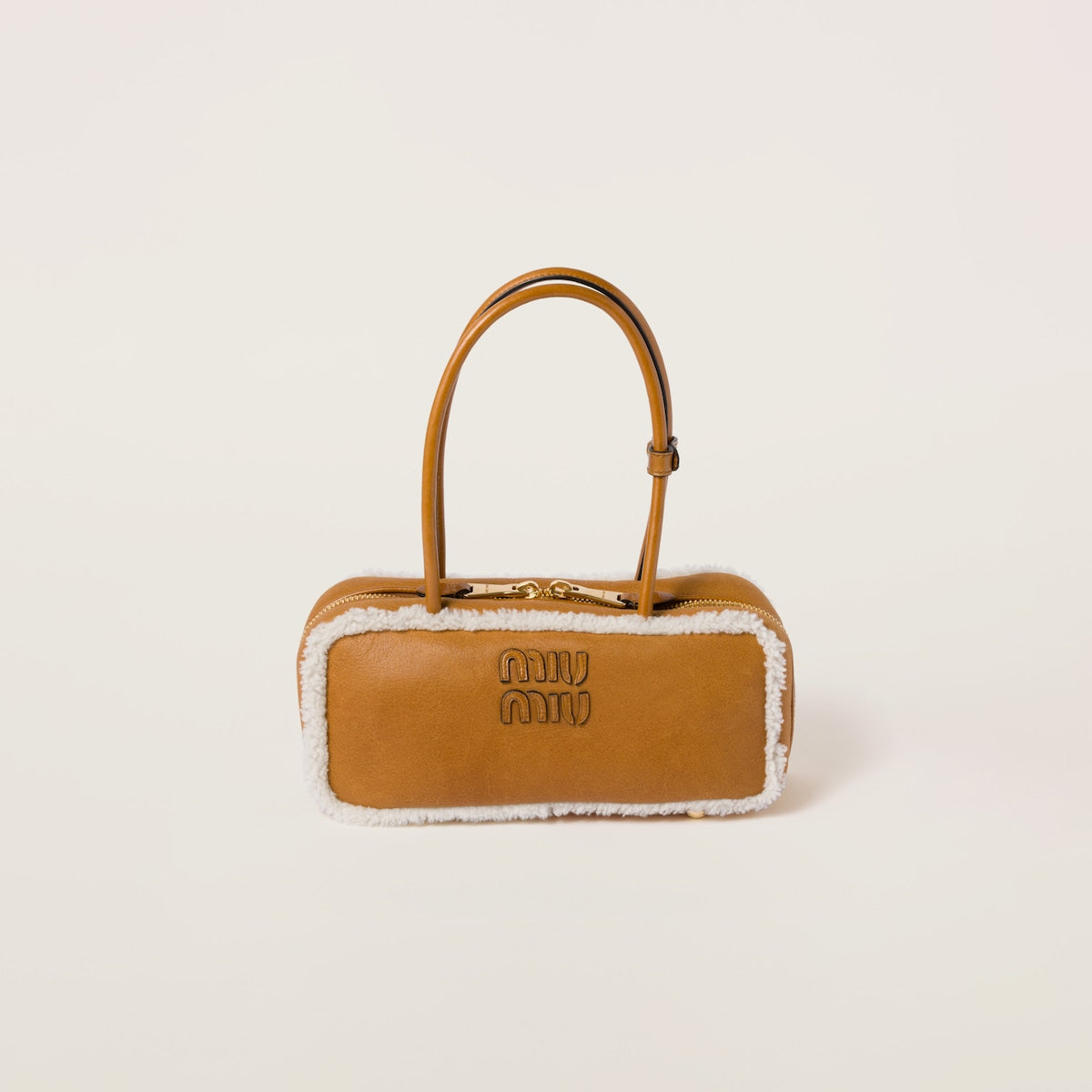 Beau Shearling Top-handle Bag