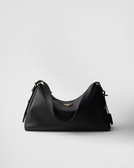 Prada Aimée Large Leather Shoulder Bag