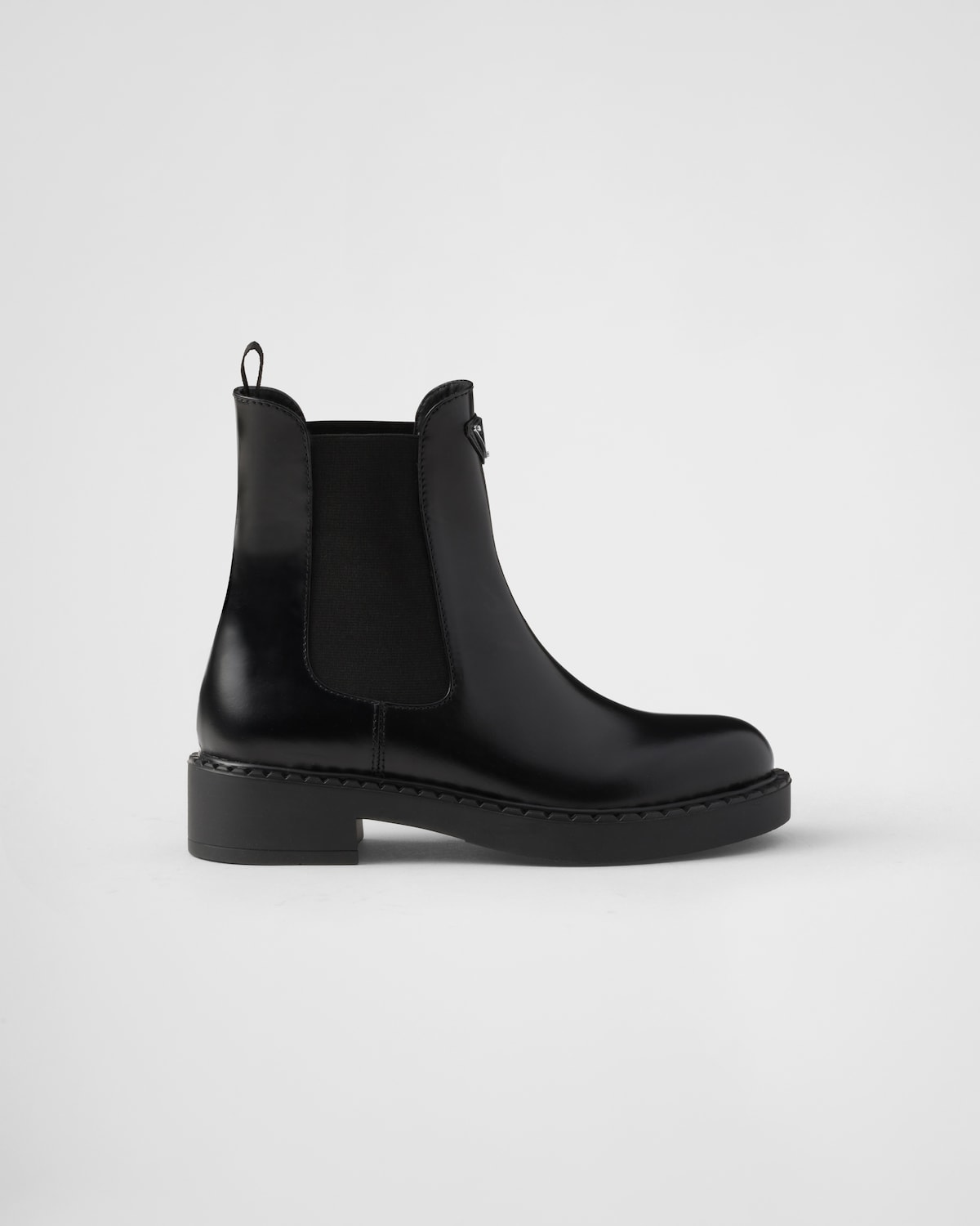 Brushed Calf Leather Chelsea Boots