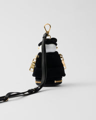 Soft Robot Velvet Bag Charm With Shoulder Strap