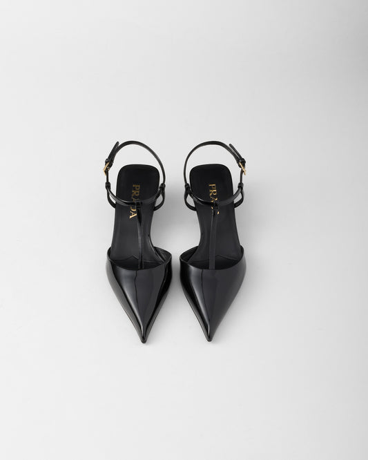 Patent Leather Slingback Pumps