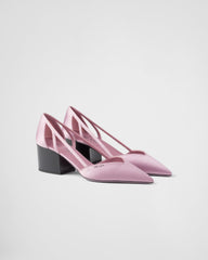 Satin Cut-Out Pumps