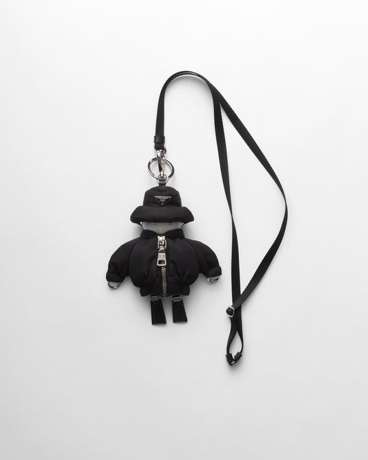 Soft Robot Re-nylon Bag Charm With Shoulder Strap