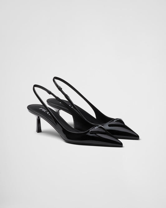 Patent Leather Slingback Pumps