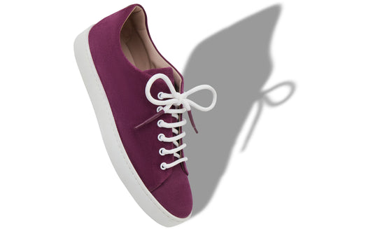 Semanado Purple Suede Lace-Up Sneakers