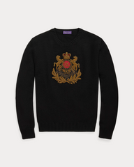 Bullion-Patch Cashmere Jumper