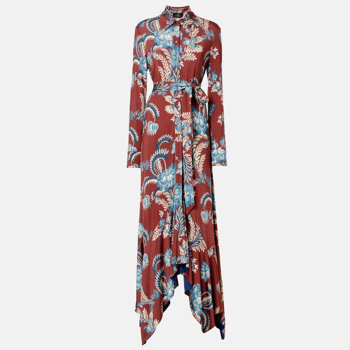 Printed Jersey Shirt Dress