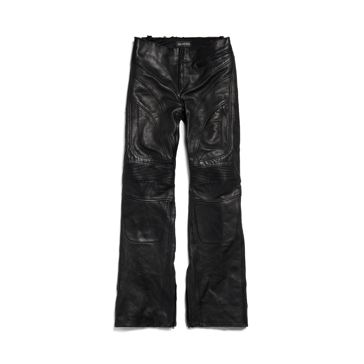 Women's Low Waist Biker Trousers In Black