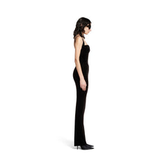 Women's Fitted Gown In Black