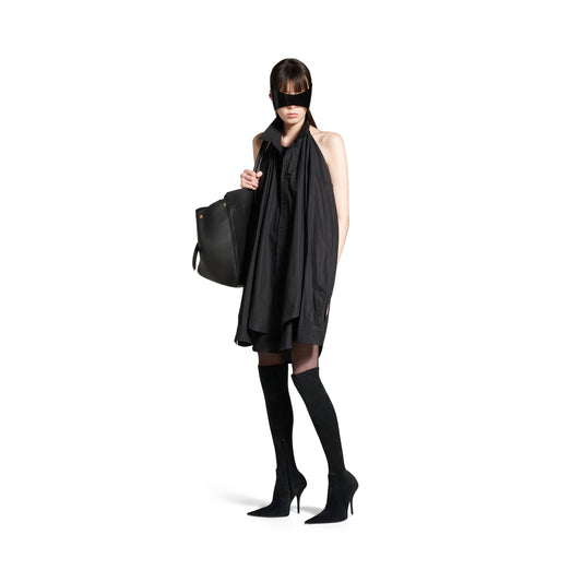 Women's Suspended Shirt Dress in Black