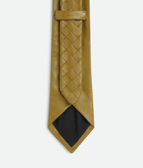 Intrecciato Leather Tie