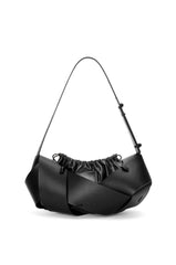 Interlaced hobo bag in calfskin