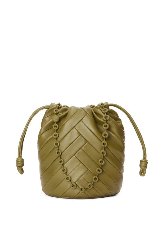 Flamenco Purse Bucket Bag In Mellow Nappa Lambskin