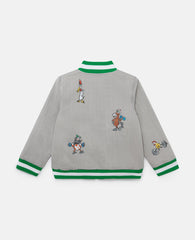 Farmyard Appliqué Bomber Jacket