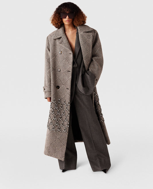 Crystal Cage Oversized Coat