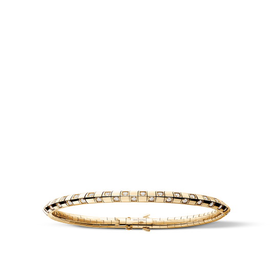 Le Damier de Louis Vuitton Bracelet, Yellow Gold and Diamonds