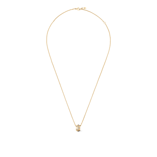 Le Damier de Louis Vuitton Necklace, Yellow Gold and Diamonds