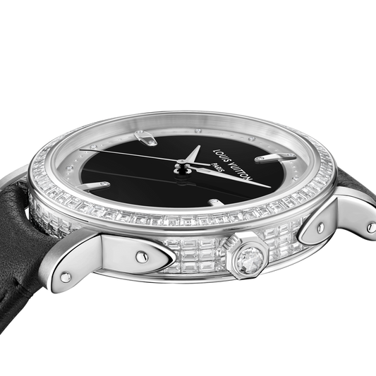 Louis Vuitton Escale, Automatic, 39MM, Platinum and Diamonds