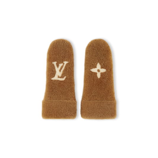 Monogram Shearling Mitts