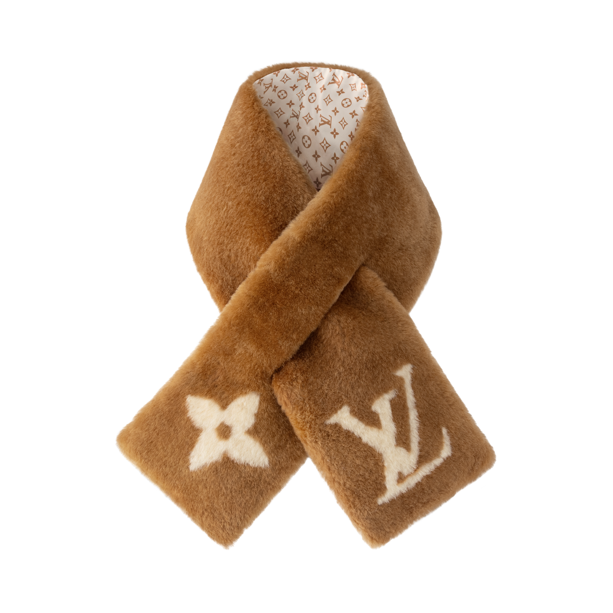 Monogram Shearling Scarf