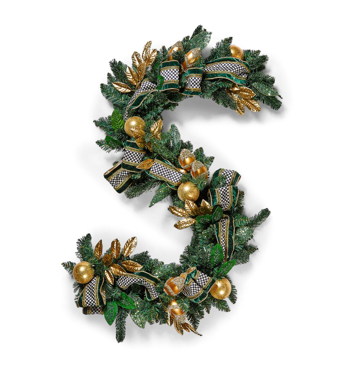 Mackenzie-childs  Light-up Emerald Garland