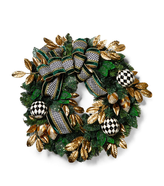 MacKenzie-Childs Light-Up Emerald Wreath