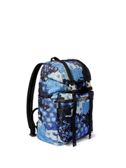 Blue Camo Nylon Backpack