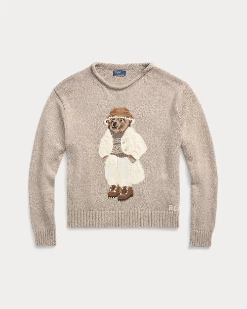 Polo Bear Cotton Roll-Neck Jumper