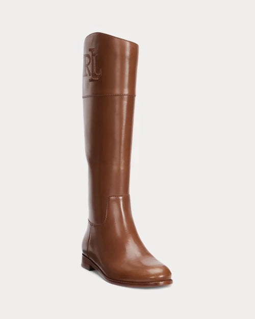 Justine Burnished Leather Riding Boot