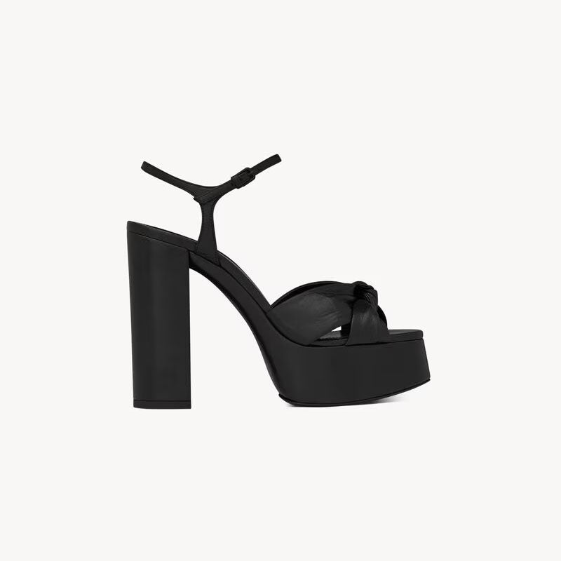 Bianca Platform Sandals In Smooth Leather