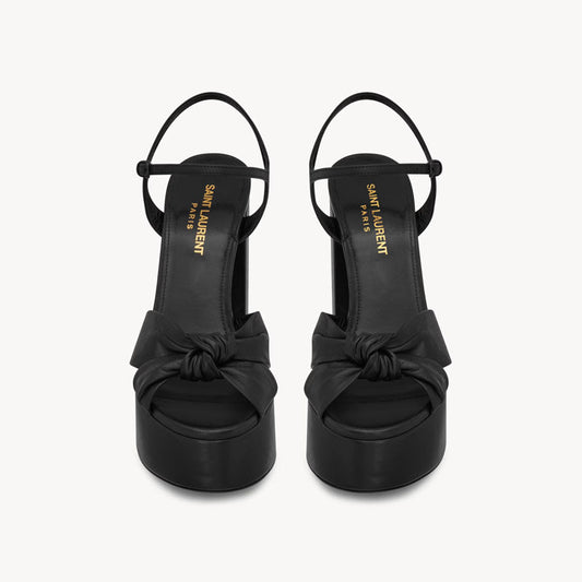 Bianca Platform Sandals In Smooth Leather