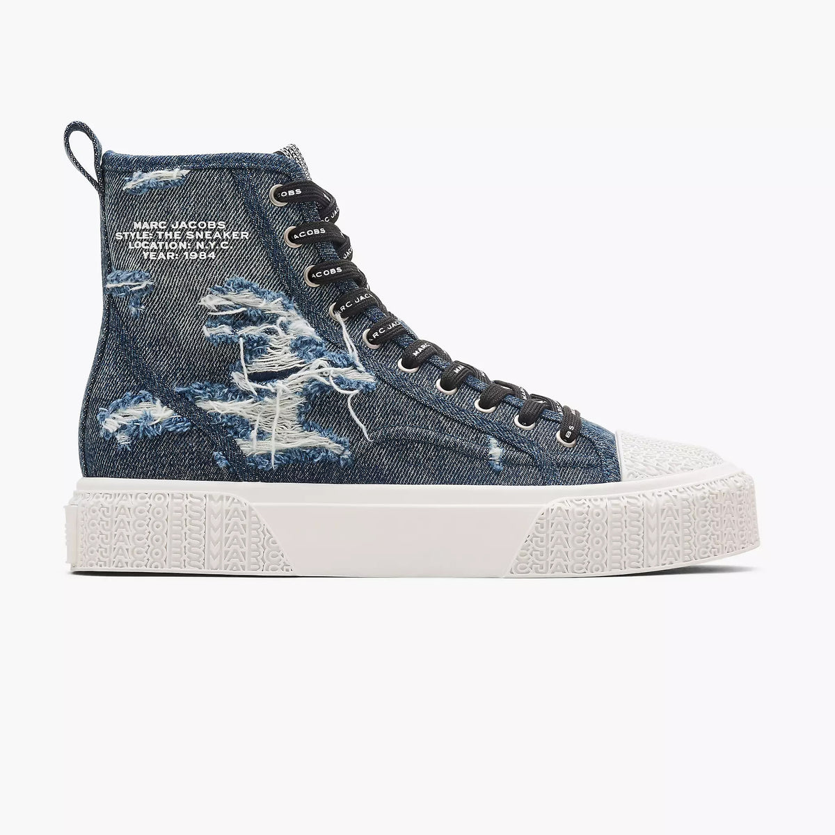 The Rip And Repair Denim High Top Sneaker