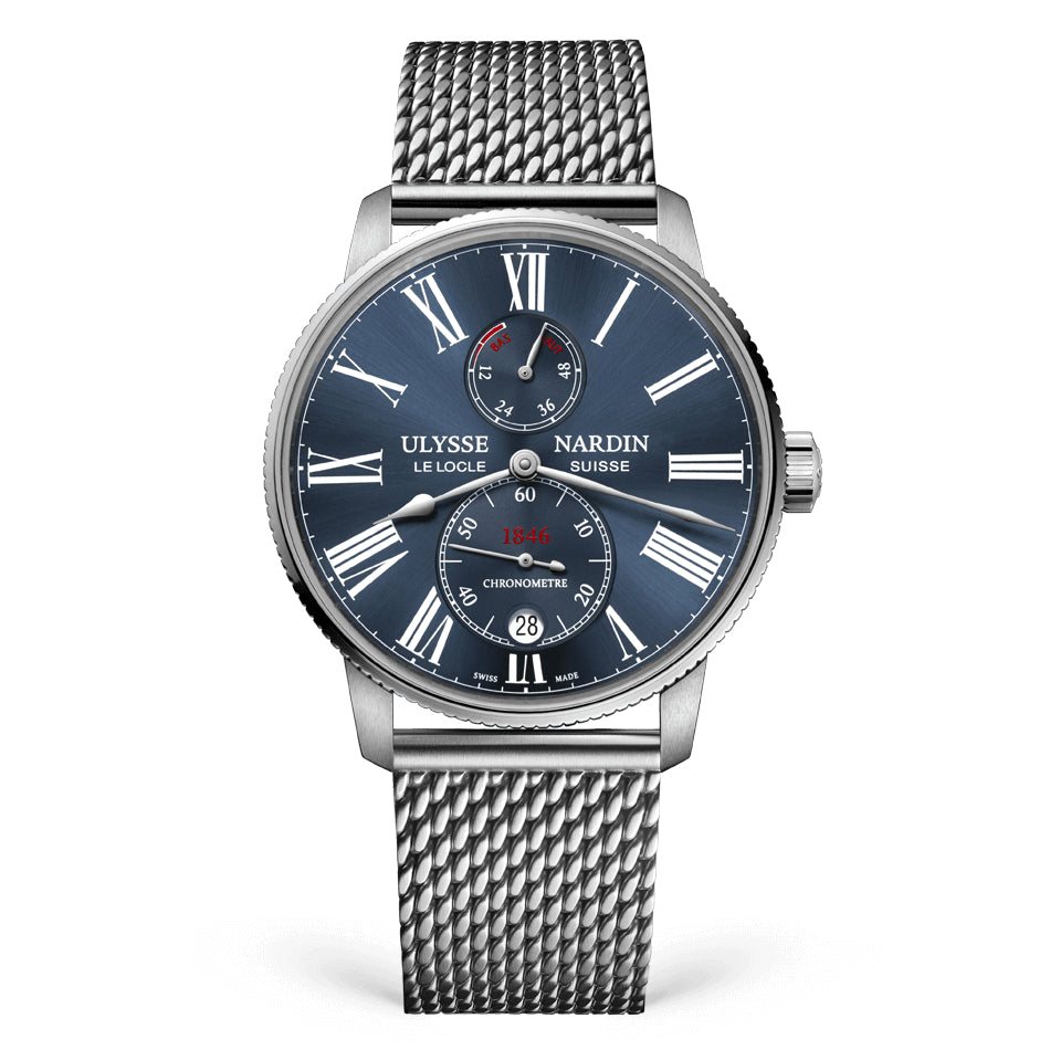 Ulysse Nardin - Marine Torpilleur Blue - Steel Mesh Bracelet - 42mm