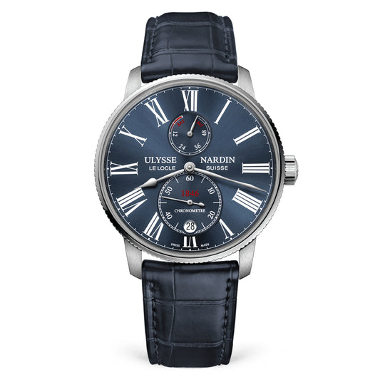 Ulysse Nardin - Marine Torpilleur Blue - Alligator Leather Strap - 42mm