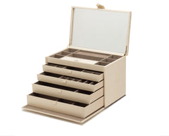 Caroline Extra Large Jewelry Case Ivory