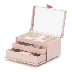 Caroline Medium Jewelry Case Rose Quartz