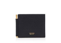 Soft Grain Leather Money Clip Wallet