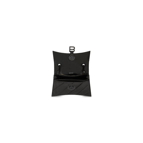 Women's Crush Large Chain Bag in Black