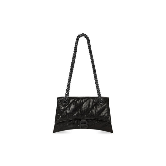 Women's Crush Small Chain Bag Quilted In Black