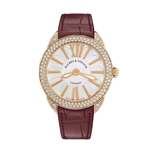 Piccadilly Renaissance 33 Luxury Diamond Watch -18kt-rose-gold